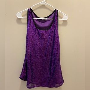 Purple Sequin Top